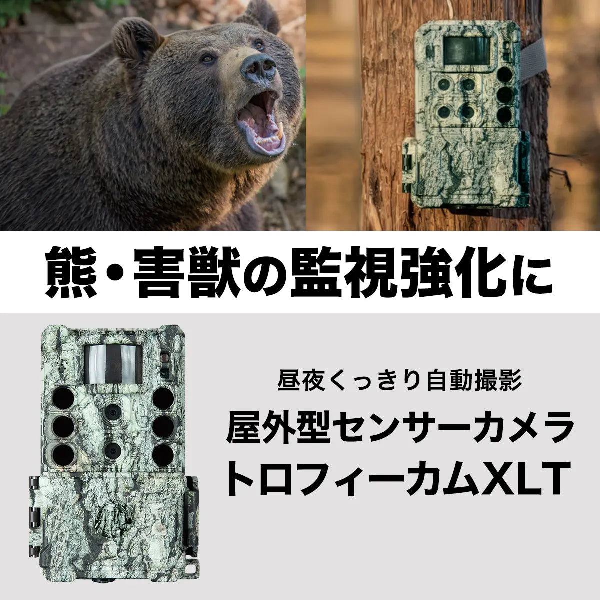 【熊・害獣の監視】屋外型センサーカメラ トロフィーカムXLT