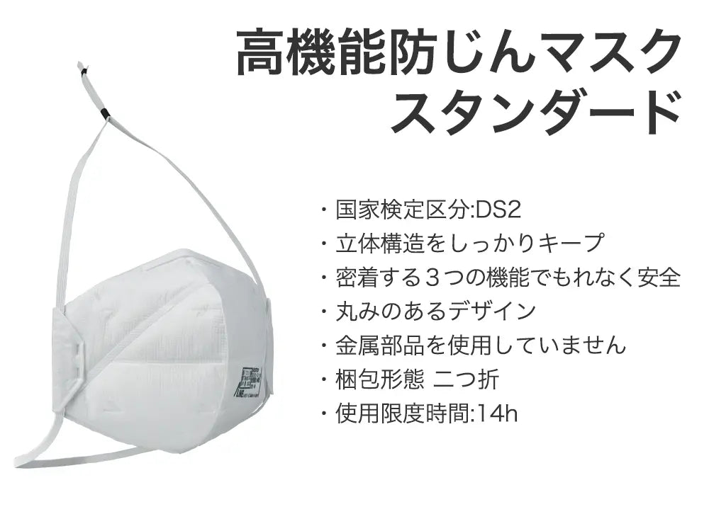 高機能防じんマスク スタンダード DS2（二つ折り）