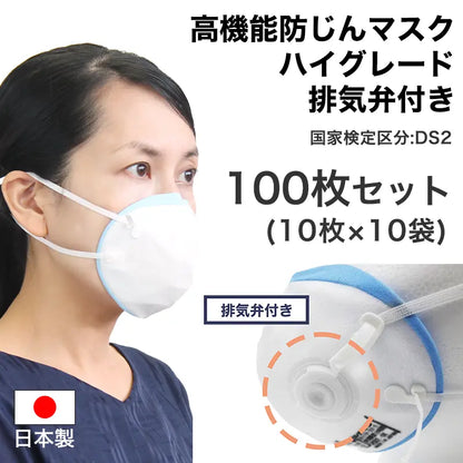 高機能防じんマスク ハイグレード DS2 排気弁付