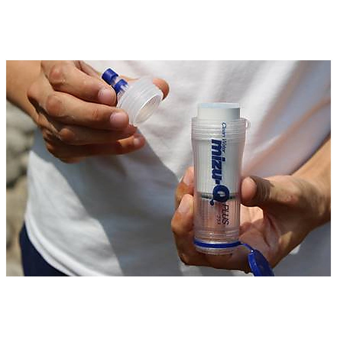 携帯型浄水器 mizu-Q PLUS ペットボトルへの取り付け方