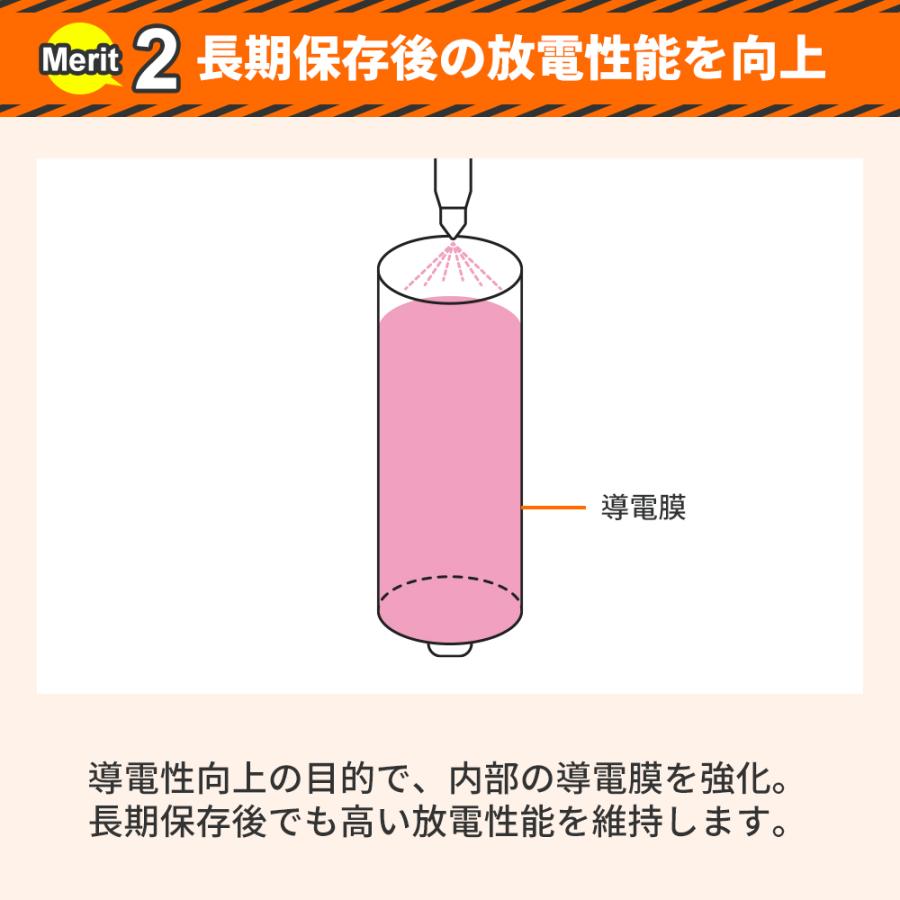 RABLISS 防災電池 単4形 20本入