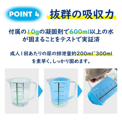 RABLISS 非常用トイレ 10回分 吸収力